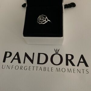 Pandora cz flower ring